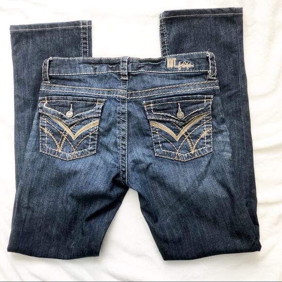 Kut from the Kloth skinny straight denim jeans size 4 flap pocket - Picture 6 of 8